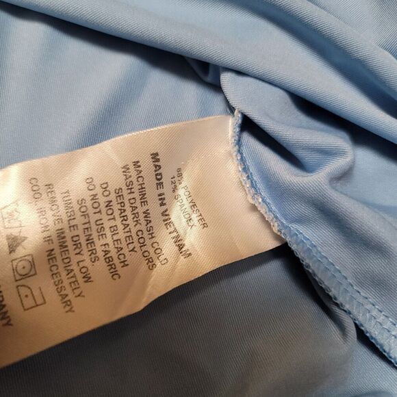 FootJoy Mens Polo Golf Short Sleeve Shirt Blue Polyester Size XXL - Picture 5 of 8